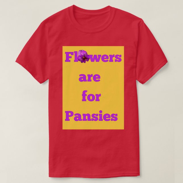 T-shirt Fleurs pour Pansies (Design devant)