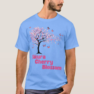 T-shirt Fleurs Printemps Sakura Cerry Blossoms Arbre Fe