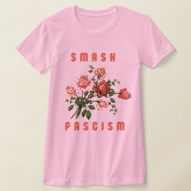 T-shirt Fleurs Rétro - Fascisme Smash (Poser)