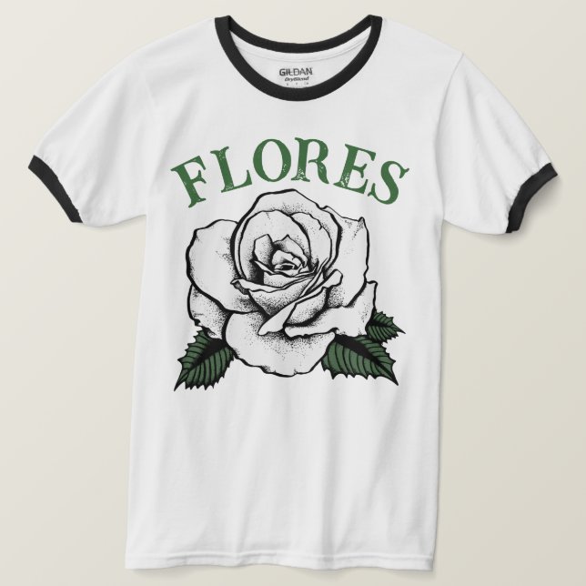 T-shirt fleurs rose (Design devant)