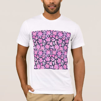 T-shirt Fleurs roses