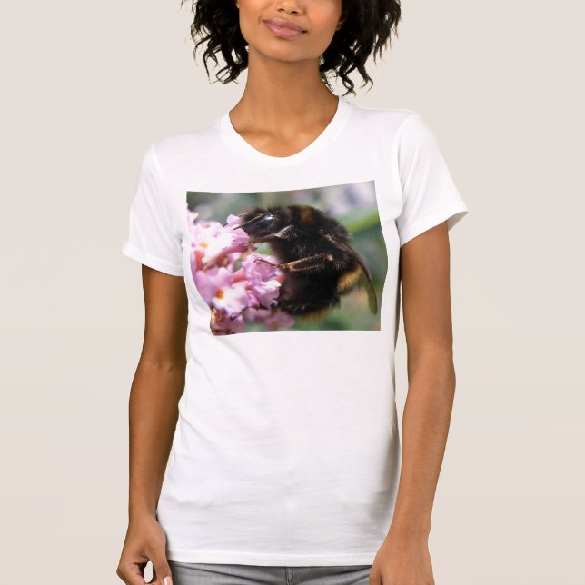 T-shirt Fleurs roses et boursouflées T (Devant)