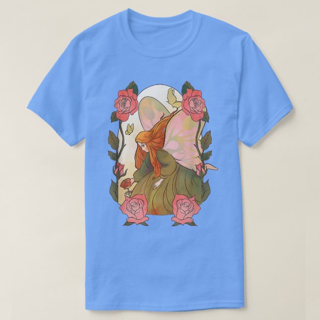 T-shirt Fleurs roses Imaginaire (Design devant)