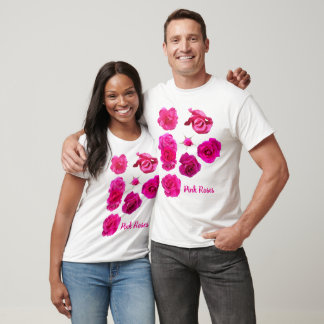 T-Shirt Fleurs Roses Roses