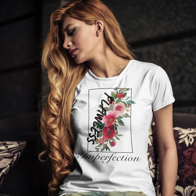 T-shirt Fleurs roses vintages Imperfection (Créateur téléchargé)