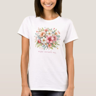 T-shirt Fleurs rousses printanières florissantes Joyeuse f