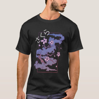 T-shirt Fleurs Sakura japonais esthétiques Vaporwave Soft