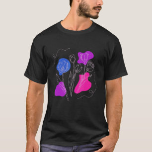 T-shirt Fleurs sauvages bisexuelles Bi Lgbt Pride bisexuel