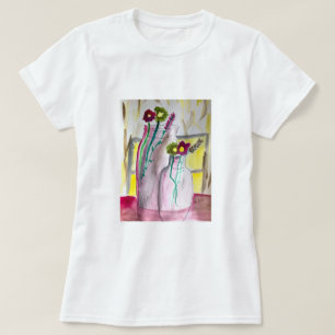 T-shirt Fleurs sauvages dans le vase art abstrait