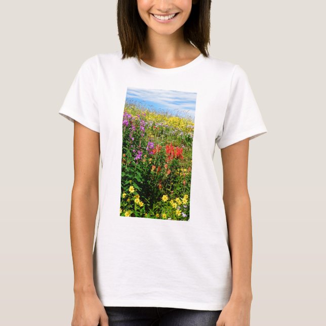 T-shirt Fleurs sauvages des Rocheuses (Devant)