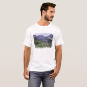 T-shirt Fleurs sauvages et lac caché, Shrubby (Devant entier)