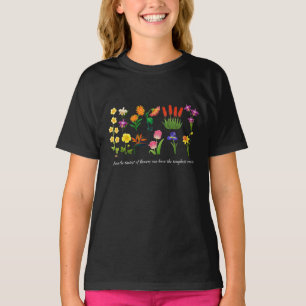 T-shirt Fleurs sauvages Femmes et filles florales
