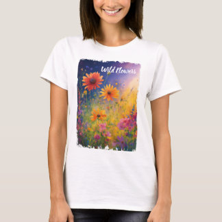 T-shirt Fleurs sauvages Vintages