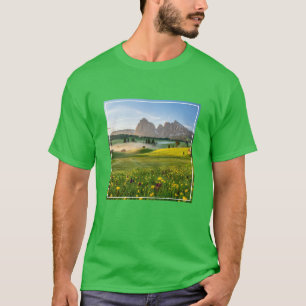 T-shirt Fleurs Spring Alpe di Siusi Langkofel