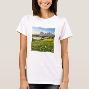 T-shirt Fleurs Spring Alpe di Siusi Langkofel