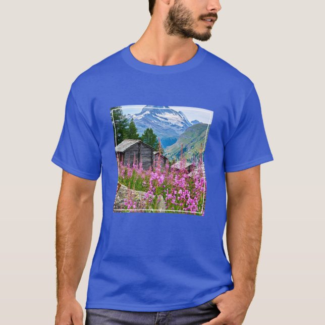 T-shirt Fleurs | Summer Matterhorn Suisse (Devant)