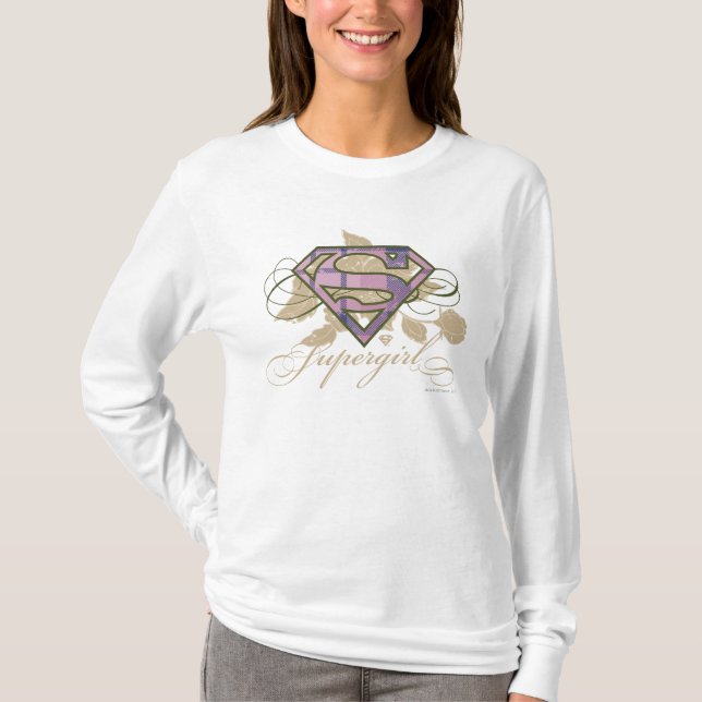 T-shirt Fleurs Supergirl (Devant)