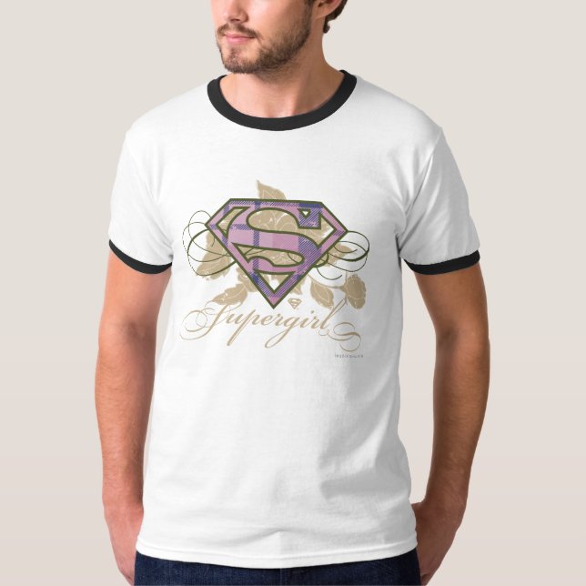 T-shirt Fleurs Supergirl (Devant)