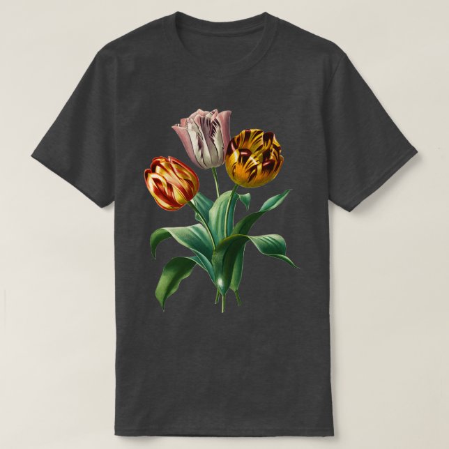 T-shirt Fleurs Tulipes tendance (Design devant)