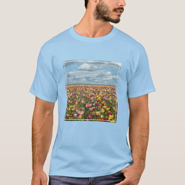 T-shirt Fleurs | Tulips Willamette Valley Oregon (Devant)
