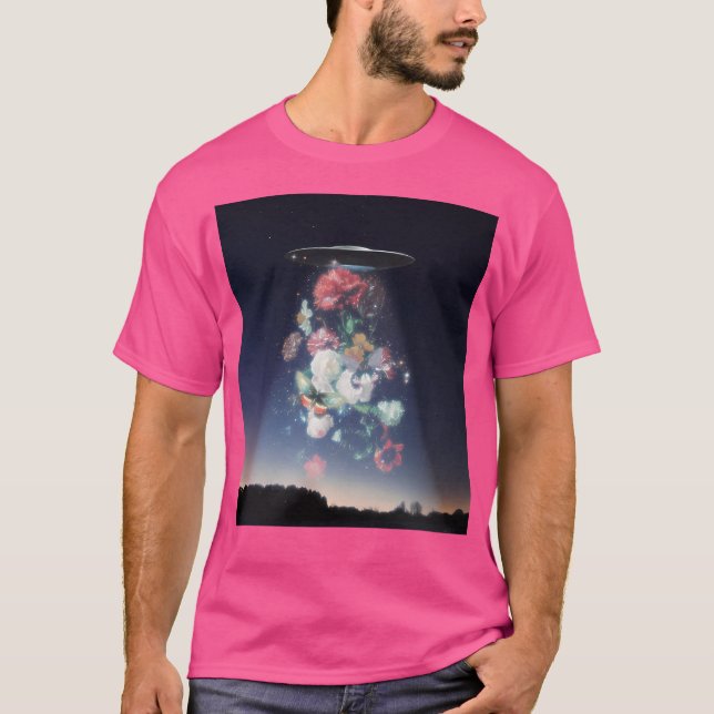 T-shirt Fleurs Ufo (Devant)
