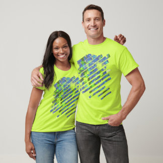 T-shirt Fleurs vibrantes de bougainvillée bleue