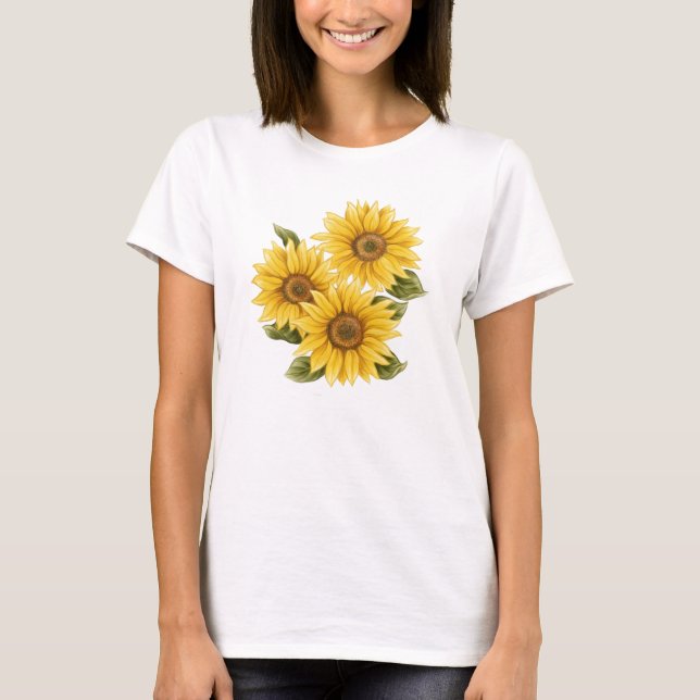 T-shirt Fleurs vintages (Devant)