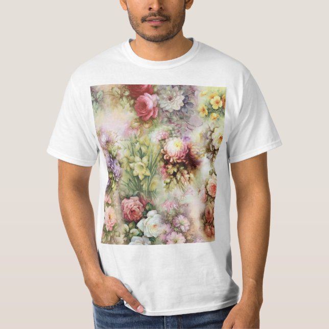 T-shirt Fleurs vintages (Devant)