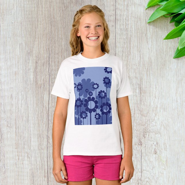 T-shirt Fleurs violettes (Créateur téléchargé)