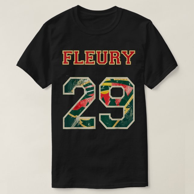 T-shirt FLEURY 29 Fleur de gardien de but sauvage Minnesot (Design devant)