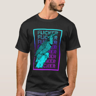 T-shirt Flicker Bird Vintage Retro Flicker