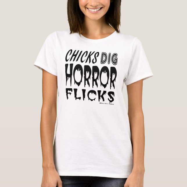 T-shirt Flicks de l'horreur de creks (Devant)