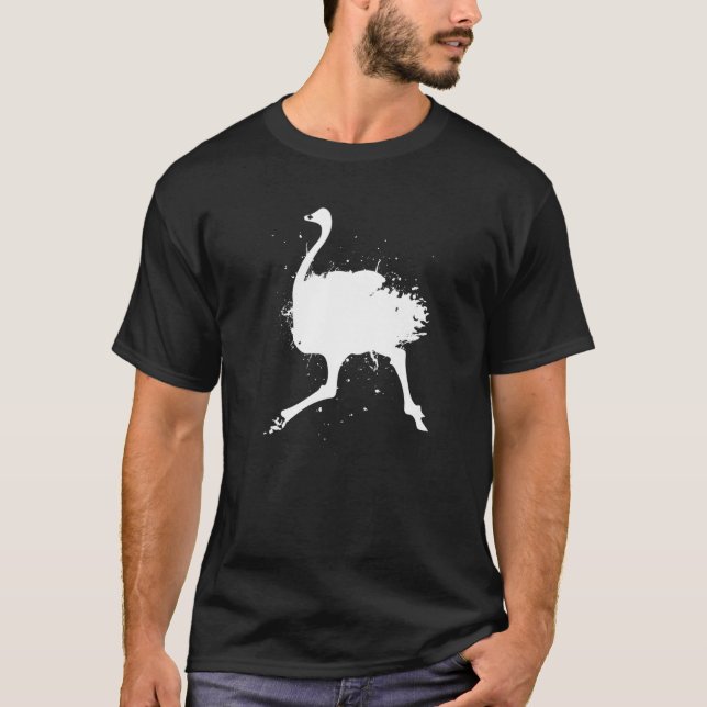 T-shirt Flightless Bird Ornithology - Wildife Emu Ostrich (Devant)