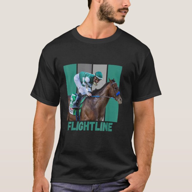 T-shirt Flightline Course de chevaux Pur-sang Del Mar Sant (Devant)