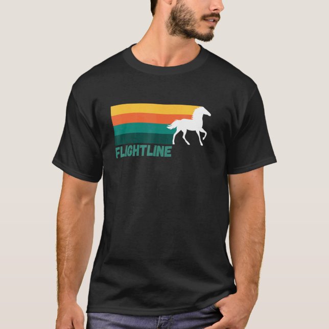 T-shirt Flightline Thoroughbred Racing, Del Mar, Santa Ani (Devant)