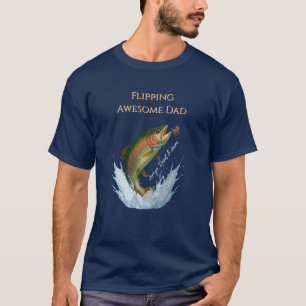 T-shirt Flime Awesome papa noms d'enfants