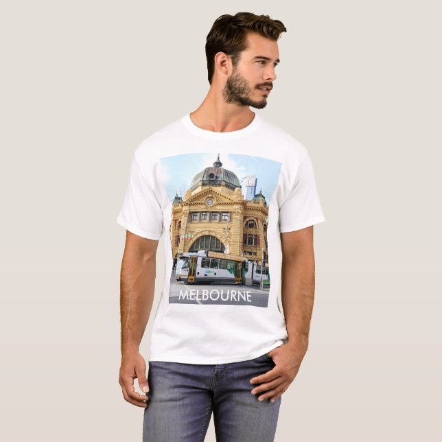 T-shirt Flinders Street Station Melbourne Australie (Devant entier)
