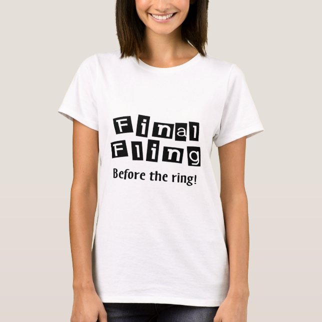 T-shirt Fling Final Avant L'Anneau (Devant)