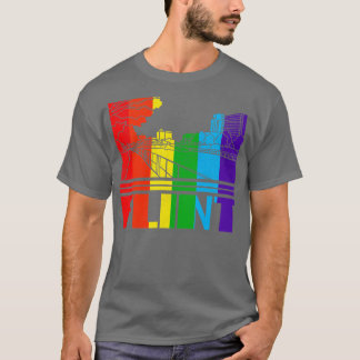 T-shirt Flint Pride Flint LGBT Gift LGBTQ Supporter Tee P