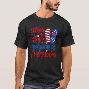 T-shirt Flip Flops Fireworks Et Liberté 4 juillet 3