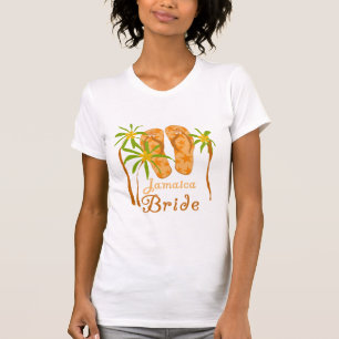 T-shirt Flip Flops Jamaïcaine Mariée