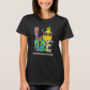 T-shirt Flip Flops Plage Ananas Vacances été Love Ki