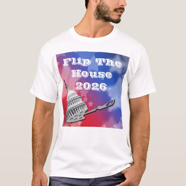 T-shirt Flip The House Vote Blue 2026 (Devant)