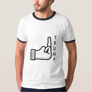 T-shirt Flipping Bird and Donald Trump Shirt