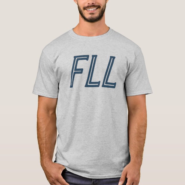 T-shirt FLL Fort Lauderdale Airport Code - Bold Florida (Devant)
