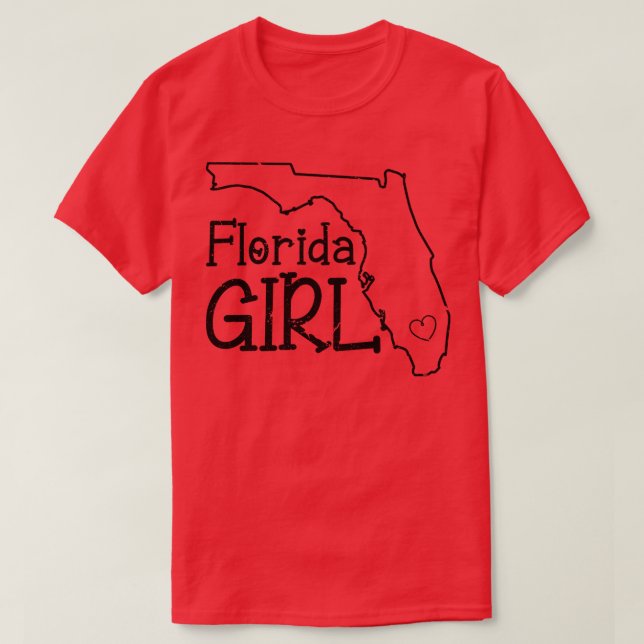 T-shirt Flo Grown Femmes Filles Floride (Design devant)