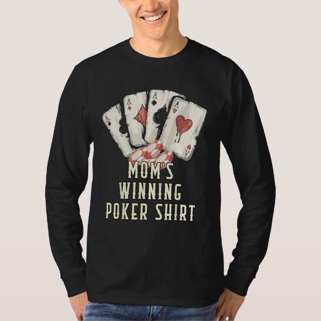 T-shirt Floating Whales Pool Chips  Poker Humor Card Game (Devant)
