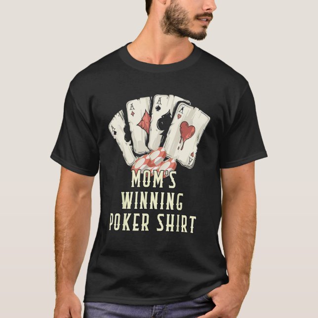 T-shirt Floating Whales Pool Chips  Poker Humor Card Game (Devant)