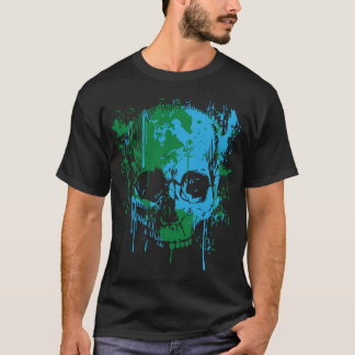T-shirt Floc de peinture de réchauffement climatique