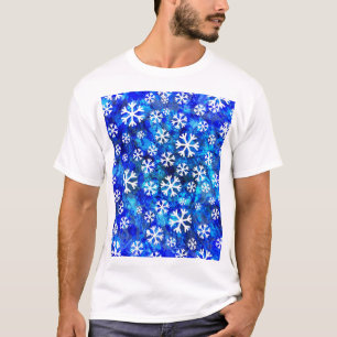 T-shirt Flocon de neige Abstrait : Motif Vintage sans cout